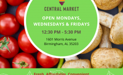 Birmingham Central Market Open Mondays, Wednesdays, & Fridays