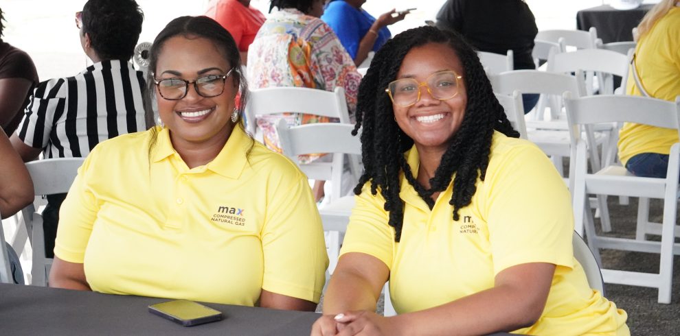 Two MAX Transit Teammates at the welcome table